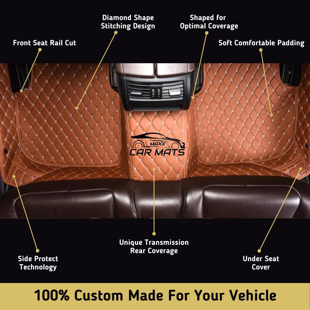 Brown Luxury Car Mats Set
