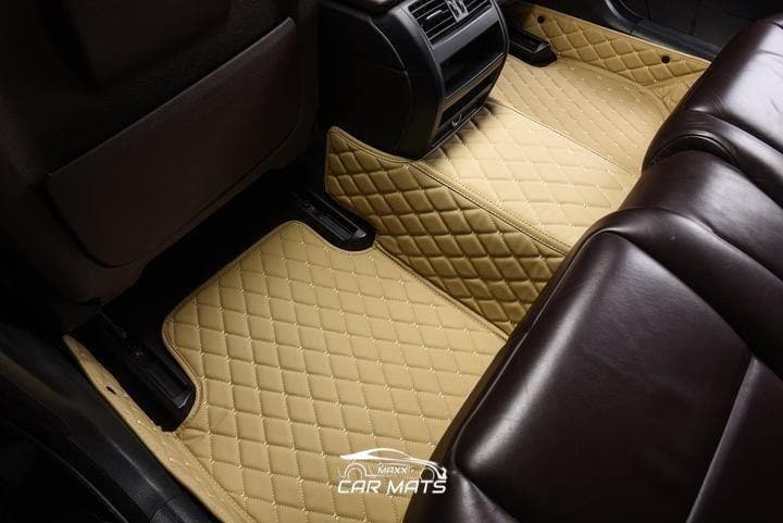 Luxus Car Mats™ – 3D-Luxus-Leder-Kofferraum-/Kofferraummatte in Creme-Beige