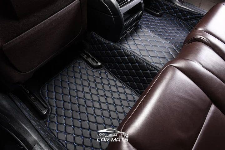 Custom diamond stitch floor mats install! 
