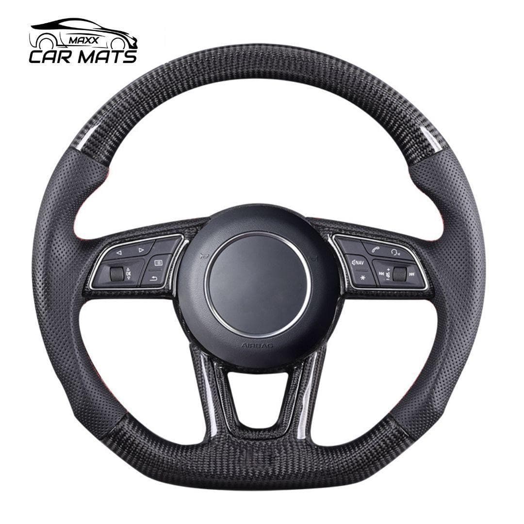 audi steering, carbon fiber steering wheel, customize steering wheel