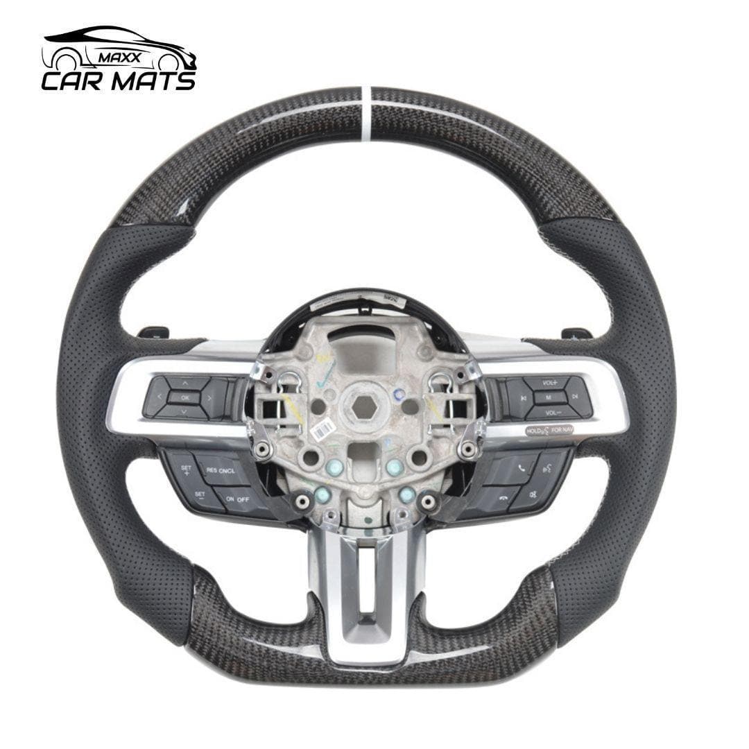ford mustang steering, carbon fiber steering wheel, customize steering wheel