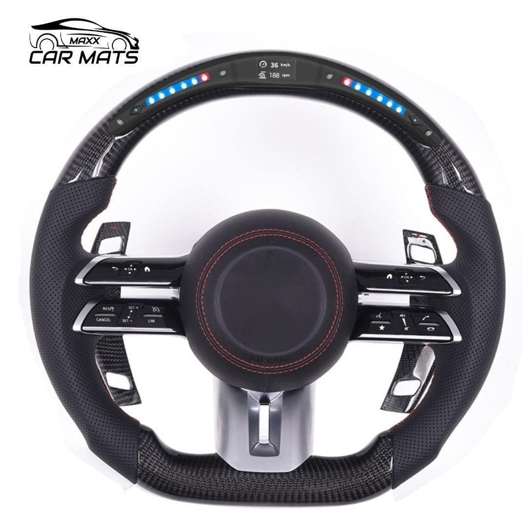 mercedes steering wheel, LED carbon fiber steering wheel, customize steering wheel