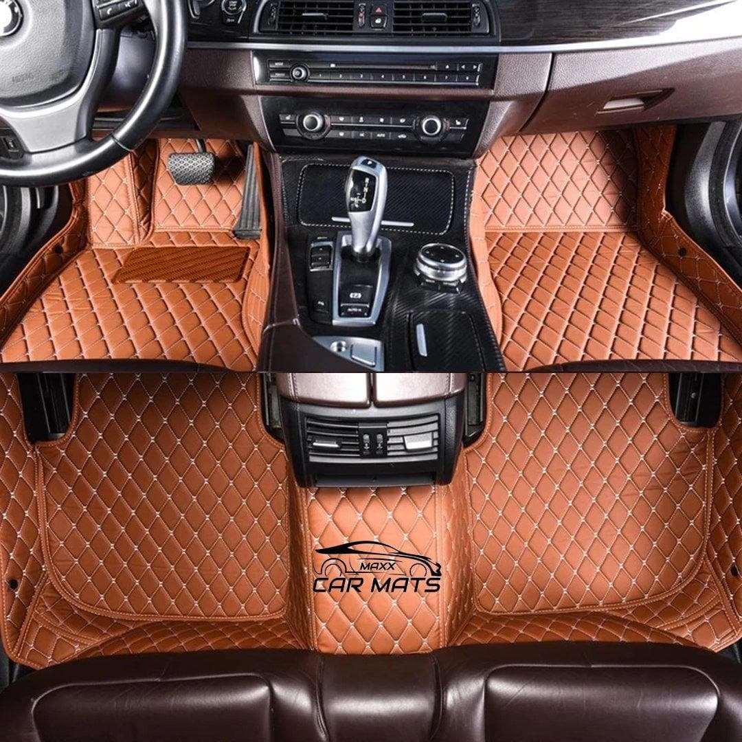 Luxury Caramel Brown Car Mats  Caramel Brown Car Floor Mats